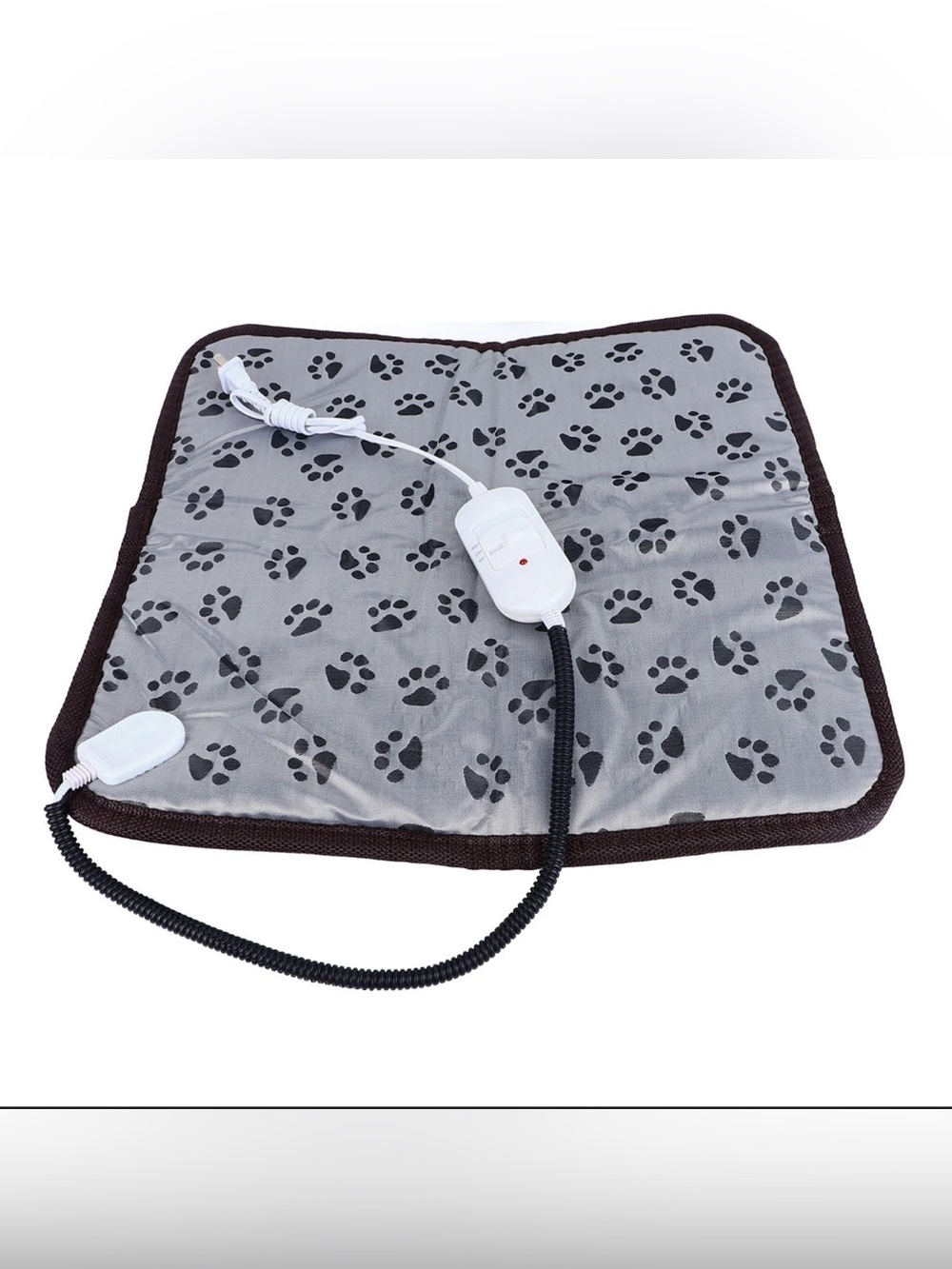 Pet Heating Pad with Paw Print Design - Gra